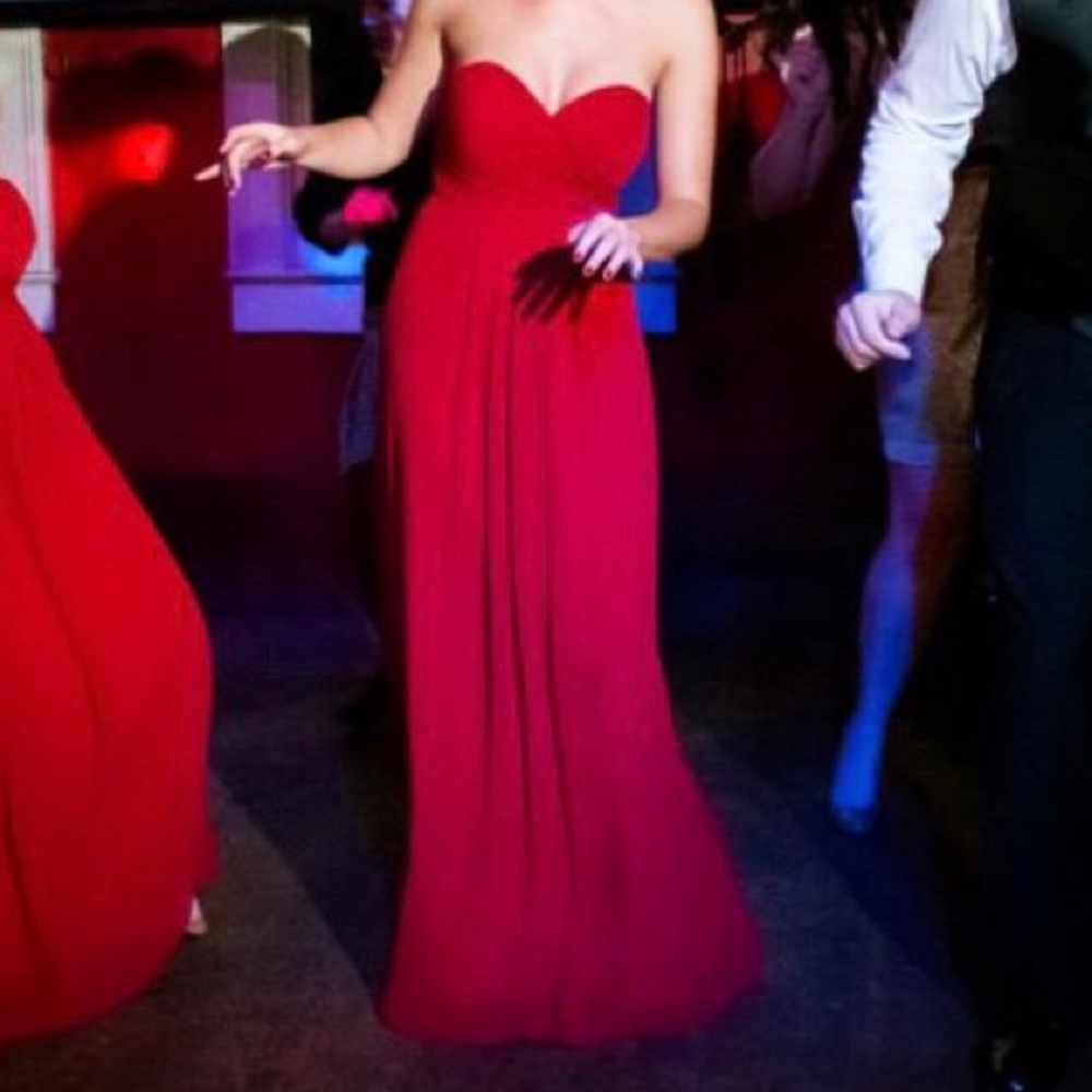 Red gown